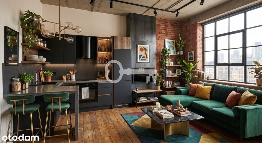 Loft-3 m wys./Dwa Pokoje/Balkon/Centrum Miasta/