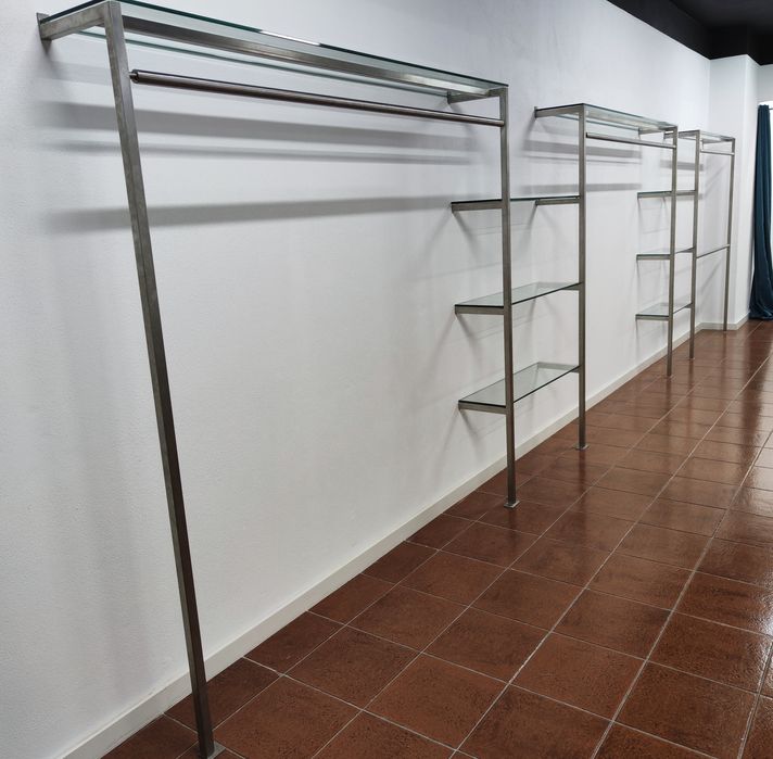 Expositores de loja em inox