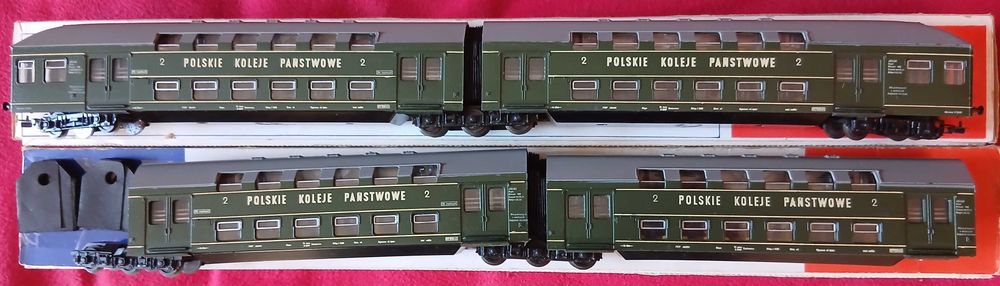 Schicht wagony piętrowe 4 szt. komplet PKP, H0