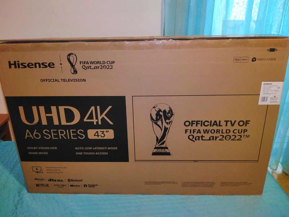 Tv Hinsense UHD 4K 60hz A6 SERIES 43"  (43 polegadas)
