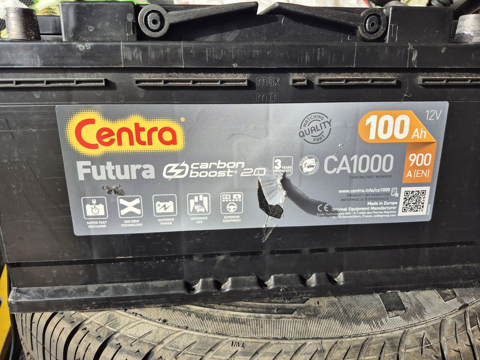 Akumulator centra futura 100ag 900a