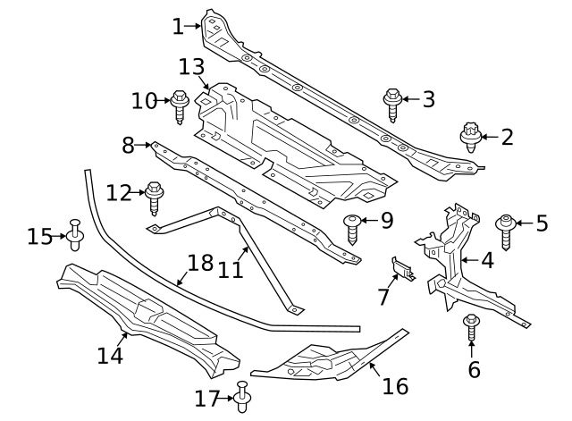 Кронштейн крепление фары окуляр BMW G20 51647422293 51647422294