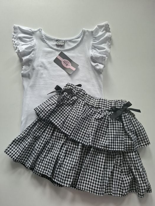 Biała bluzka Lily Grey 116 koronka galowa