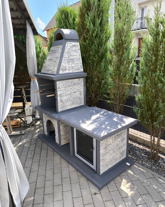 Duży grill grillo-wędzarnia 180x160x65cm Wiosenna Promocja RATY HIT