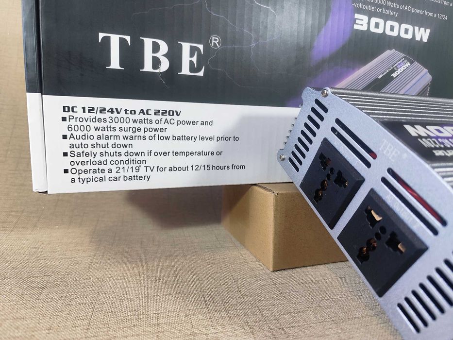 Инверторы 12V-220V на 3000W и 6000W | Чистый синус и Мощный TBE
