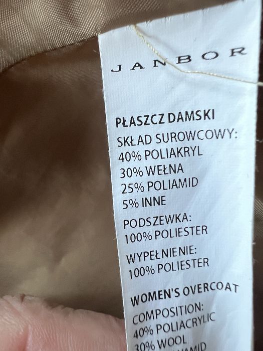 Plaszcz klasyczny Janbor