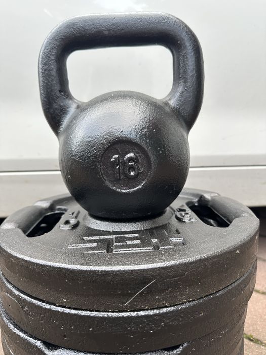 Kettlebell żeliwny 16kg StrongFactory Producent Najtaniej