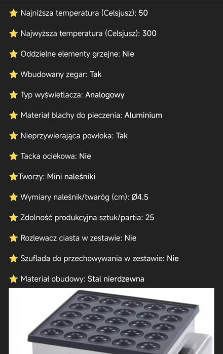 Opiekacz do mini Naleśników