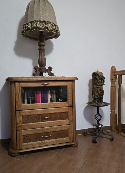 Dębowa komoda i barek
