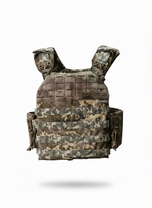 Плитоноска PredatorEYE 1000D кордура піксель швидкоскиди