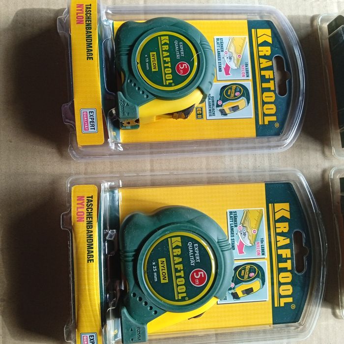 Рулетки KRAFTOOL  3м-9м(нейлон)