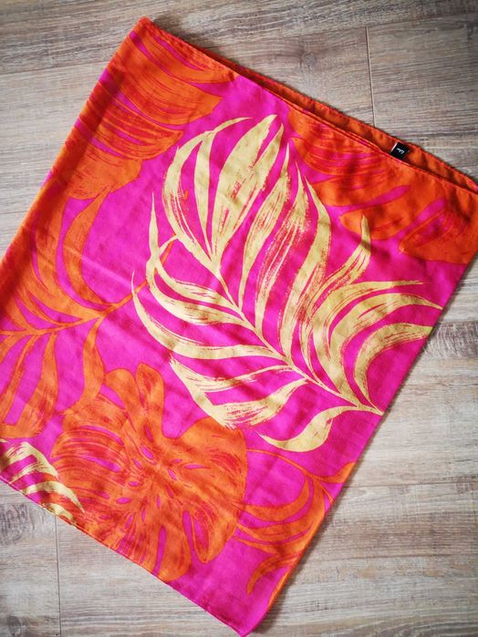 Echo Pomarańczowo rozowa modna apaszka 112x60cm-sprzedam!