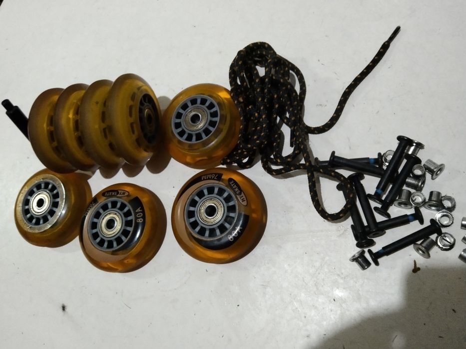 Kółka kauczukowe do rolek HY-Skate 76 mm 80 a