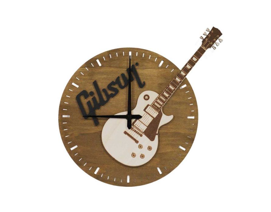 Zegar z motywem gitary Gibson Les Paul Oryginalny prezent upominek