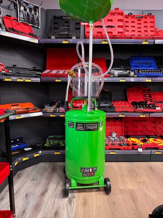 Установка для зливу і вакуумного відкачування та зливу масла 80 л