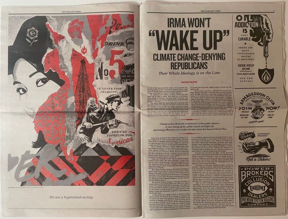 Shepard Fairey - The Damaged Times - Newspaper