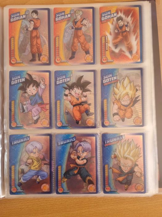 caderneta completa de dragon ball z super da panini