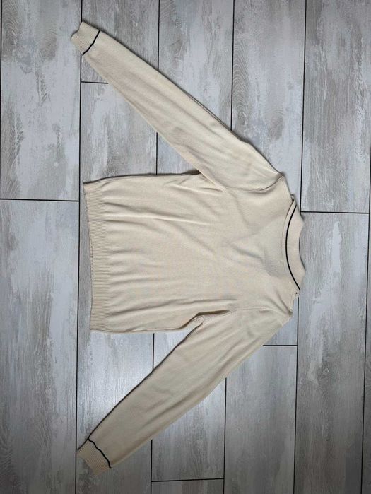 Mango жіночий молочний джемпер поло М