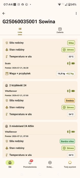 Odkłady pszczele 5 6 7 ramek