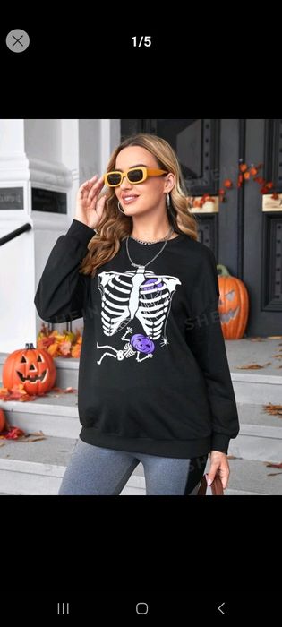 Bluza ciążowa L kościotrupy