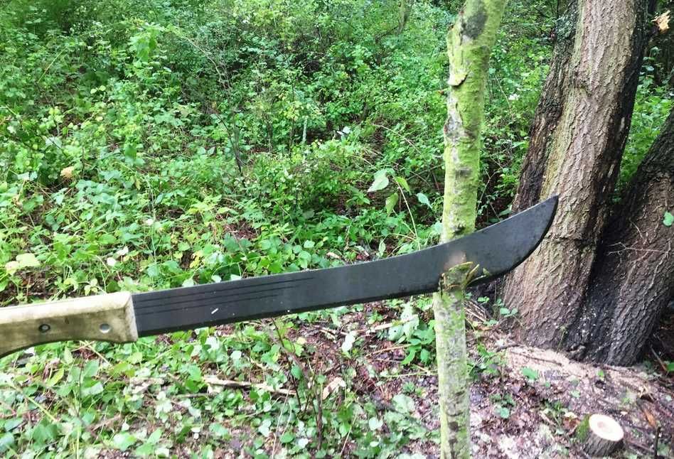 Stalowa Maczeta Ogrodowa Kosa do Karczowania Solidna 65cm