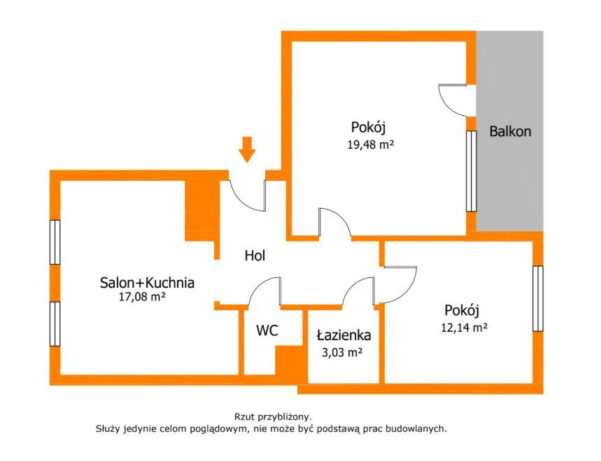 Mieszkanie – Żagań - Widok 3
