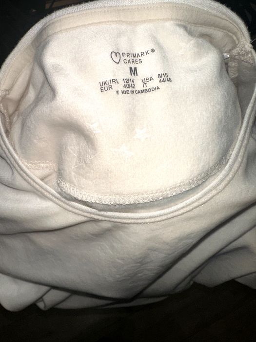 Primark kremowa góra od piżamki M