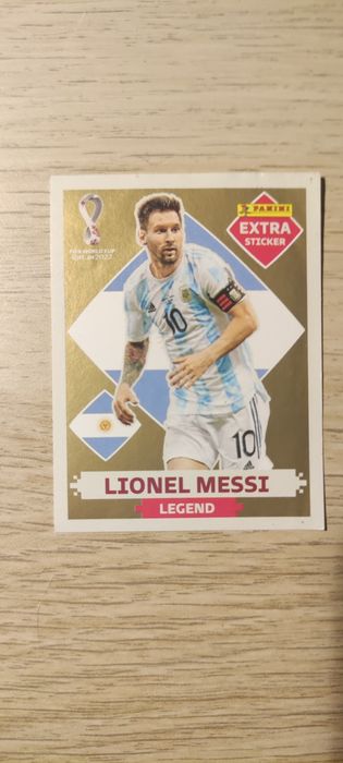 Cromo Messi Legend gold