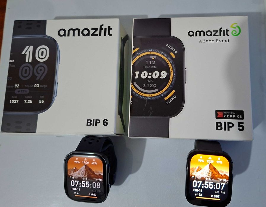 Amazfit Bip 6 como novo + Amazfit Bip 5 como novo.
