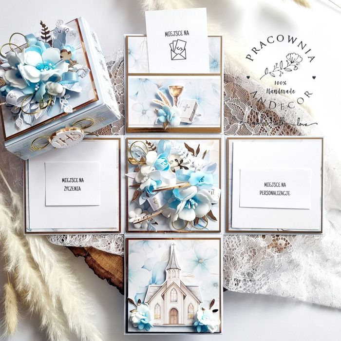 Exploding box komunijny