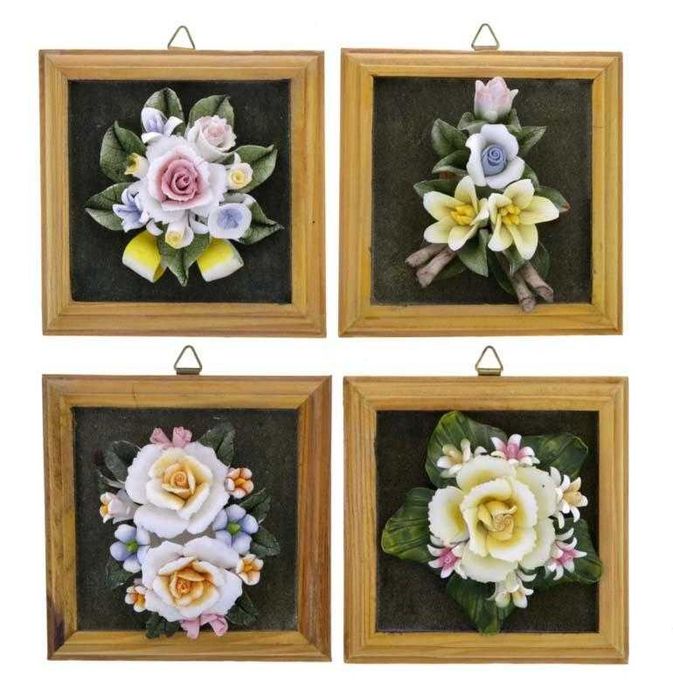 Molduras com flores em louça64862656941314120