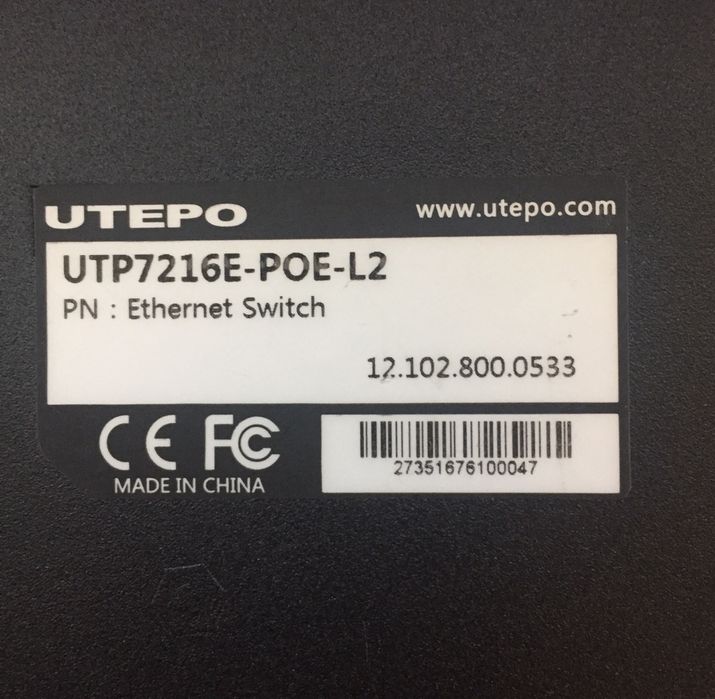 Коммутатор UTP7216E-POE-L2