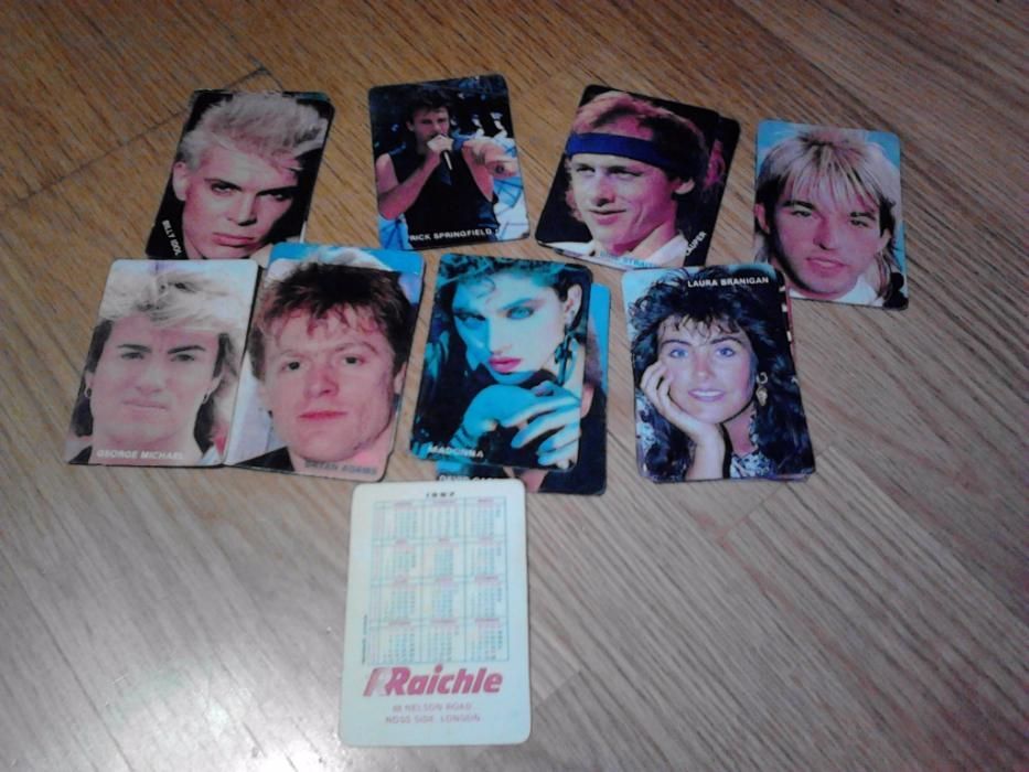 Calendários décadas de 80 e 90