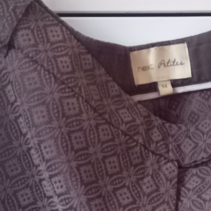 Spodnie brązowo fioletowe Next M/ L