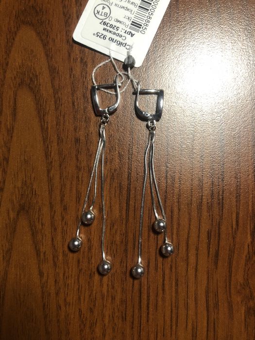 Сережки срібні 925 проба