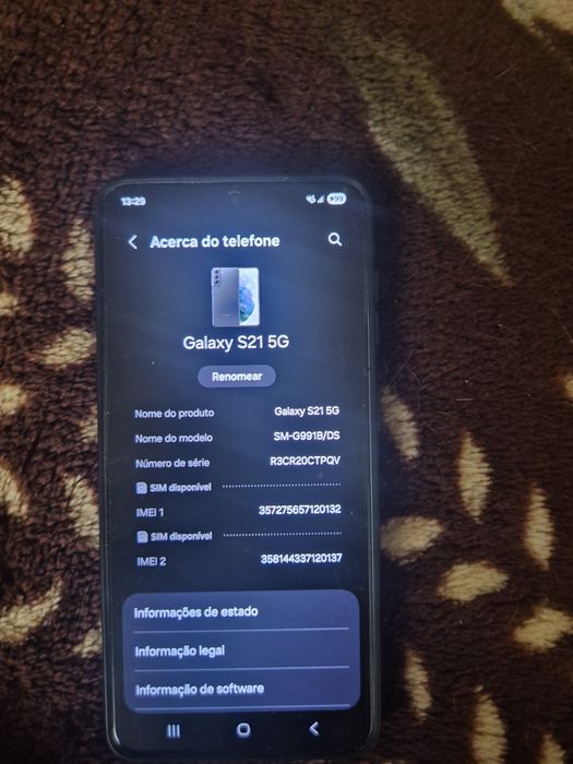 Tenho para venda este samsung s21  5G