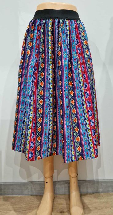 Spódnica ludowa, pasiak, etniczne wzory M(38)