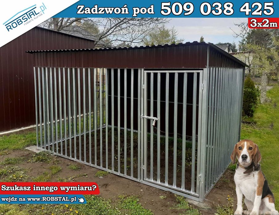 Kojec dla Psa 3x2m, Solidna Konstrukcja, Gratis Montaż i Dostawa!