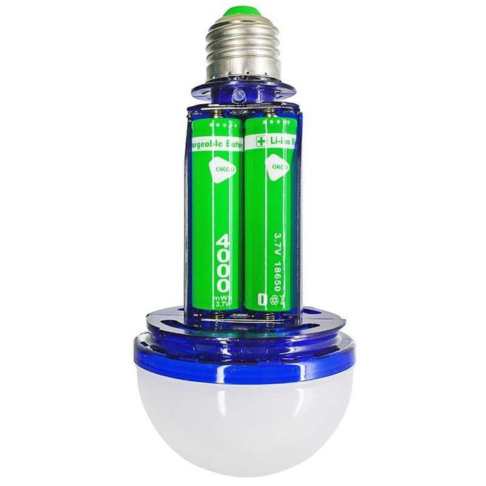 Аварійна акумуляторна лампочка LED 30Вт Е27 3шт 18650 3,7В роздріб/опт