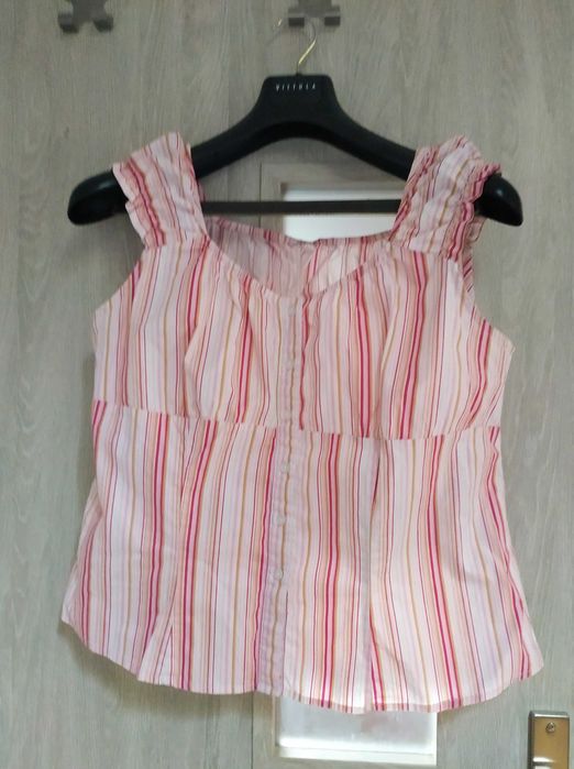 Bluzka bawełniana z szerokimi ramiączkami., rozmiar XL