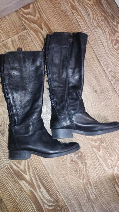 Шкіряні жіночі чоботи Geox 39 розмір 25,5 см