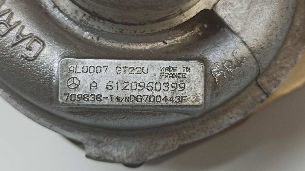 TURBOCOMPRESSOR MERCEDES SPRINTER 02.00 -> CAJA ABIERTA 416  CDI   (904.612-613)
