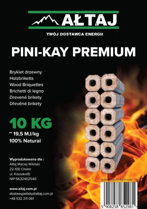 Brykiet drzewny Pini Kay Premium