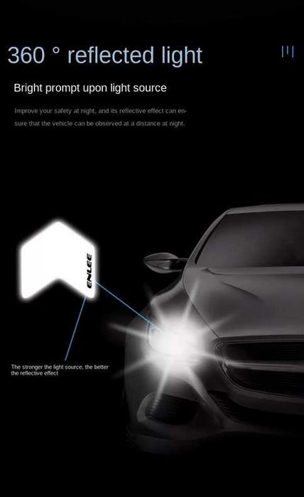 СВІТЛОВІДБИВАЮЧІ НАЛІПКИ БЕЗПЕКИ на колеса Enlee вело мото скутер