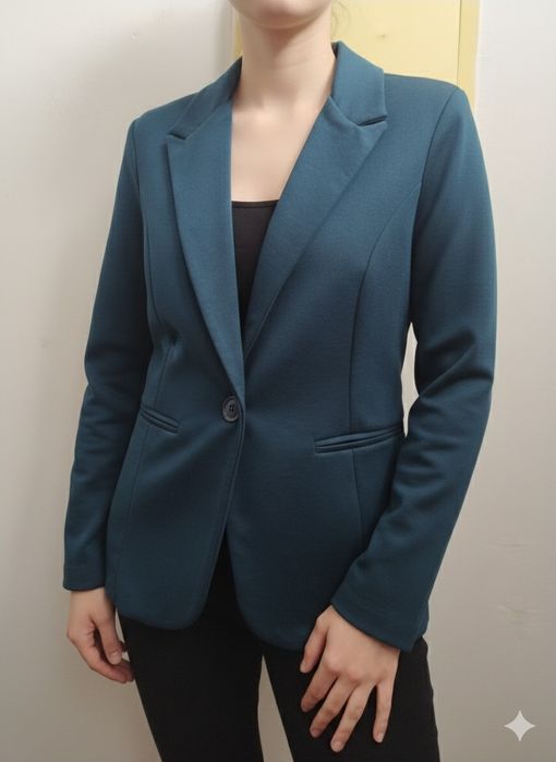 Blazer azul elegante e confortável- Made in Italy - Tamanho L - Novo!