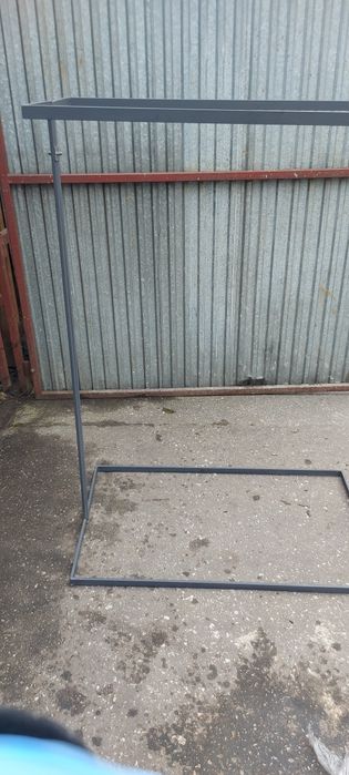 Przecena industrialny wieszak stalowy dwustronny 60x120x160 cm