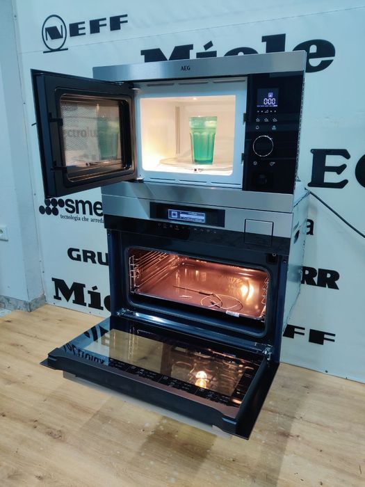 Вишуканий комплект AEG™ 3в1. Духовка+пароварка та Мікрохвильовка. U.K.