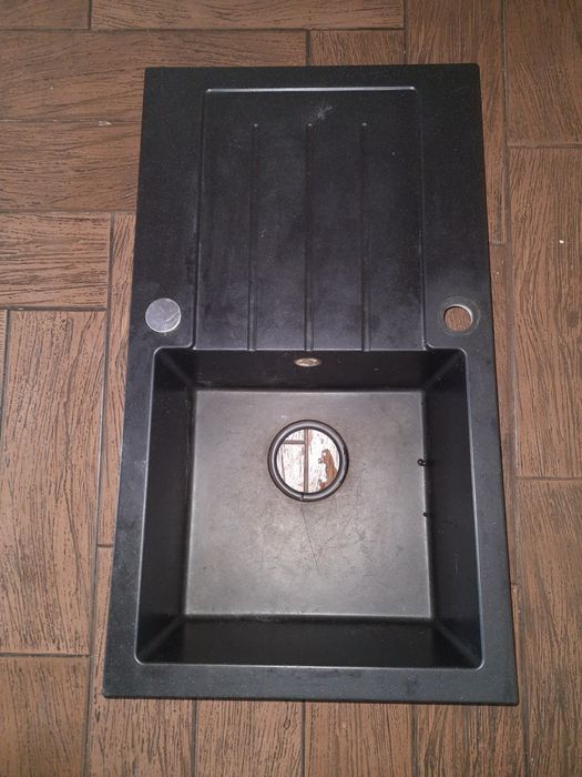 Zlewozmywak Quadron granitowy czarny 77 x 44