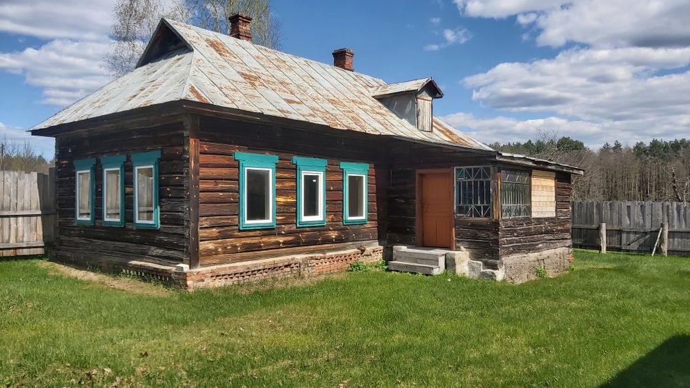 Будинок на хуторі, хвойний ліс, мальовниче місце.