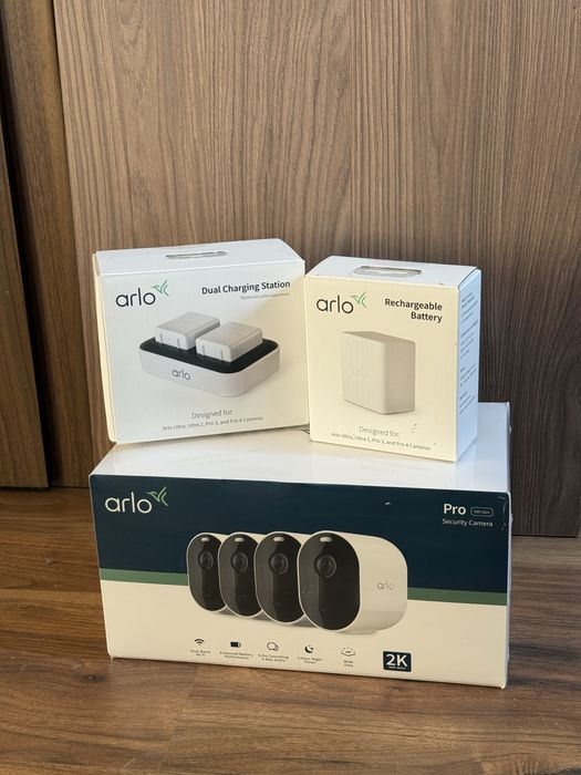Arlo Pro 6 - najnowsza generacja, 4 kamery zewnętrzne 2K - okazja